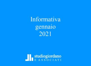 Aggiornamento fiscale gennaio 2021