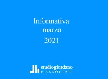 Aggiornamento fiscale marzo 2021