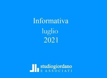 Informativa fiscale luglio 2021