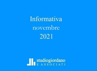 Informativa fiscale novembre 2021