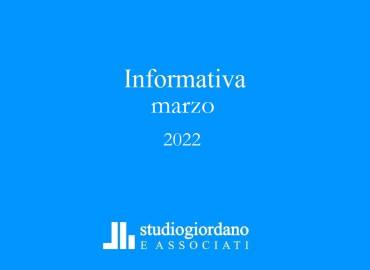 Informativa fiscale marzo 2022