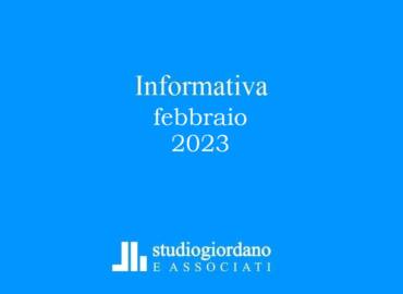 Informativa fiscale febbraio 2023