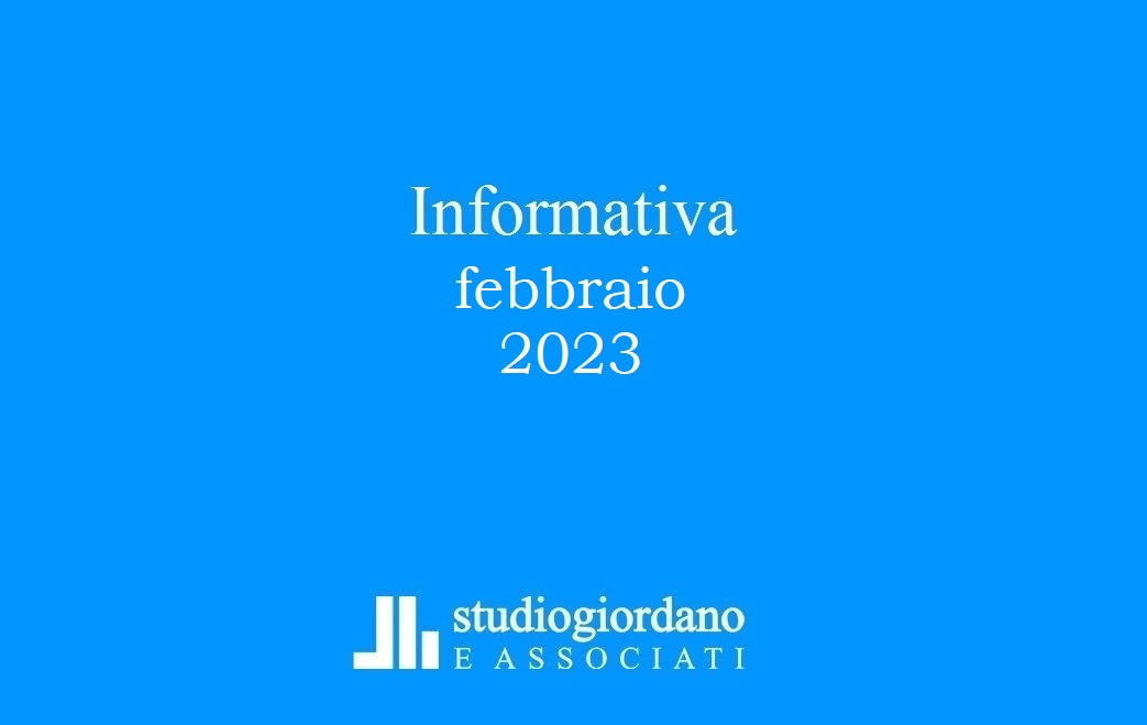 Informativa fiscale febbraio 2023