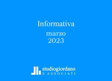 Informativa fiscale marzo 2023