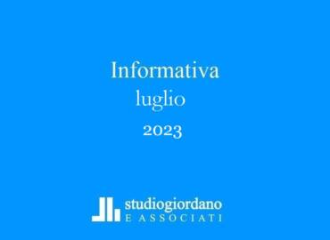 Informativa fiscale luglio 2023