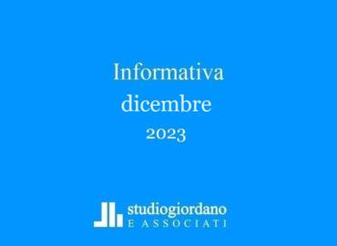 Informativa fiscale dicembre 2023