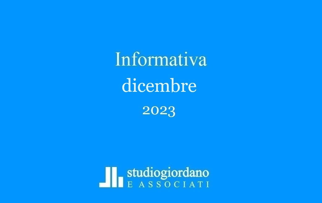 Informativa fiscale dicembre 2023