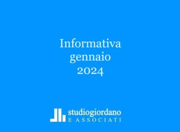 Informativa fiscale gennaio 2024