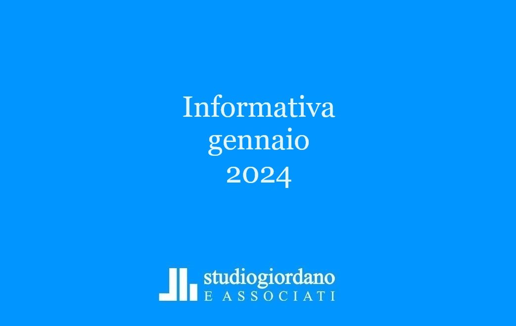 Informativa fiscale gennaio 2024