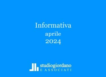 Informativa fiscale aprile 2024