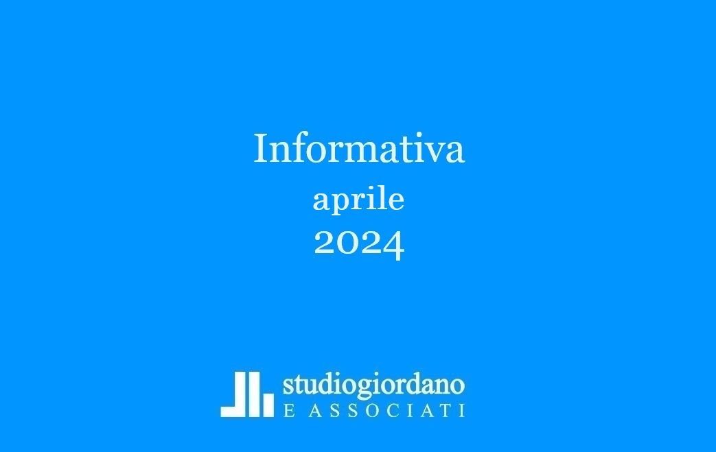 Informativa fiscale aprile 2024