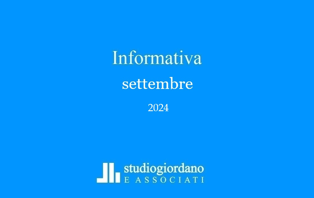 Informativa fiscale settembre 2024