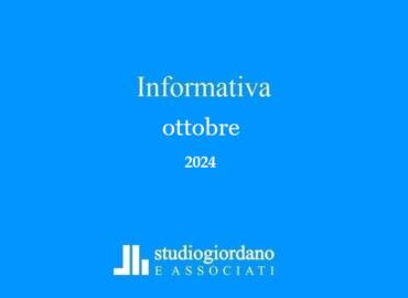 Informativa fiscale ottobre 2024