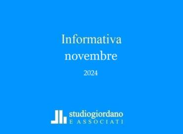 Informativa fiscale novembre 2024