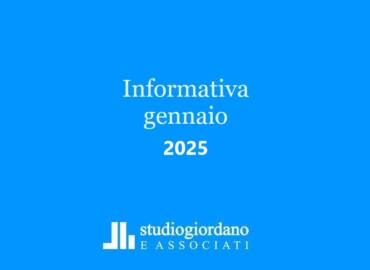 Informativa fiscale gennaio 2025